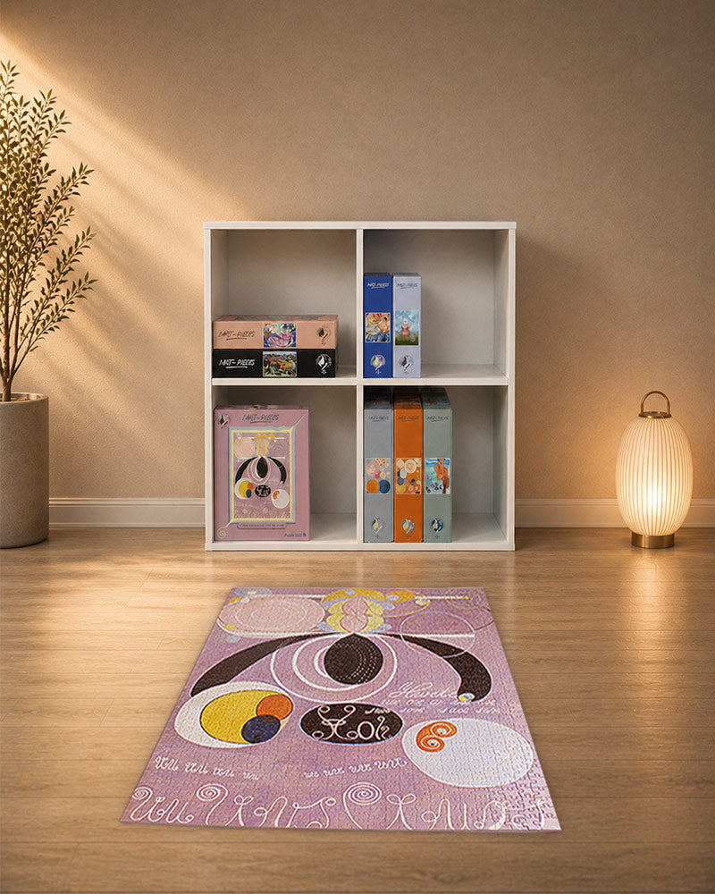 Puzzle d’art L’âge adulte de Hilma af Klint dans une bibliothèque