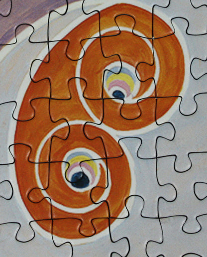Détail des pièces du puzzle Hilma af Klint L’âge adulte