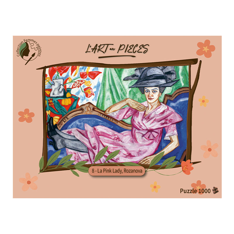 8 - La Pink Lady - Olga Rozanova - Puzzle 1000 pièces