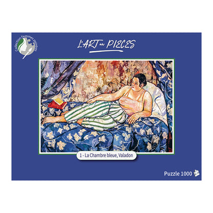 1 - La chambre bleue,  Suzanne Valadon - Puzzle 1000 pièces