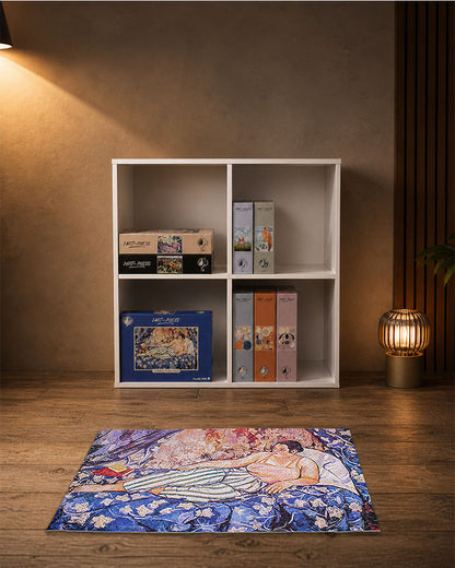 Puzzle d’art La chambre bleue de Suzanne Valadon dans une bibliothèque