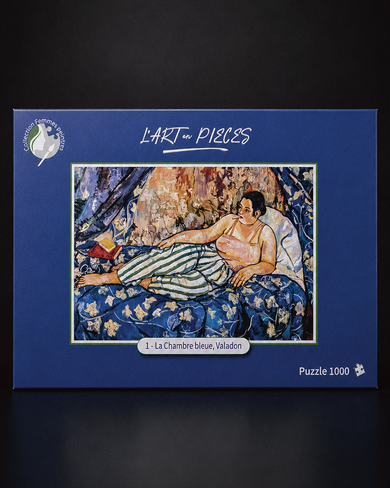 Boîte officielle du puzzle  La chambre bleue - Suzanne Valadon