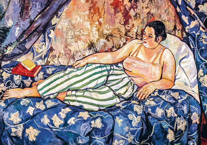 Reproduction de La chambre bleue par Suzanne Valadon en puzzle
