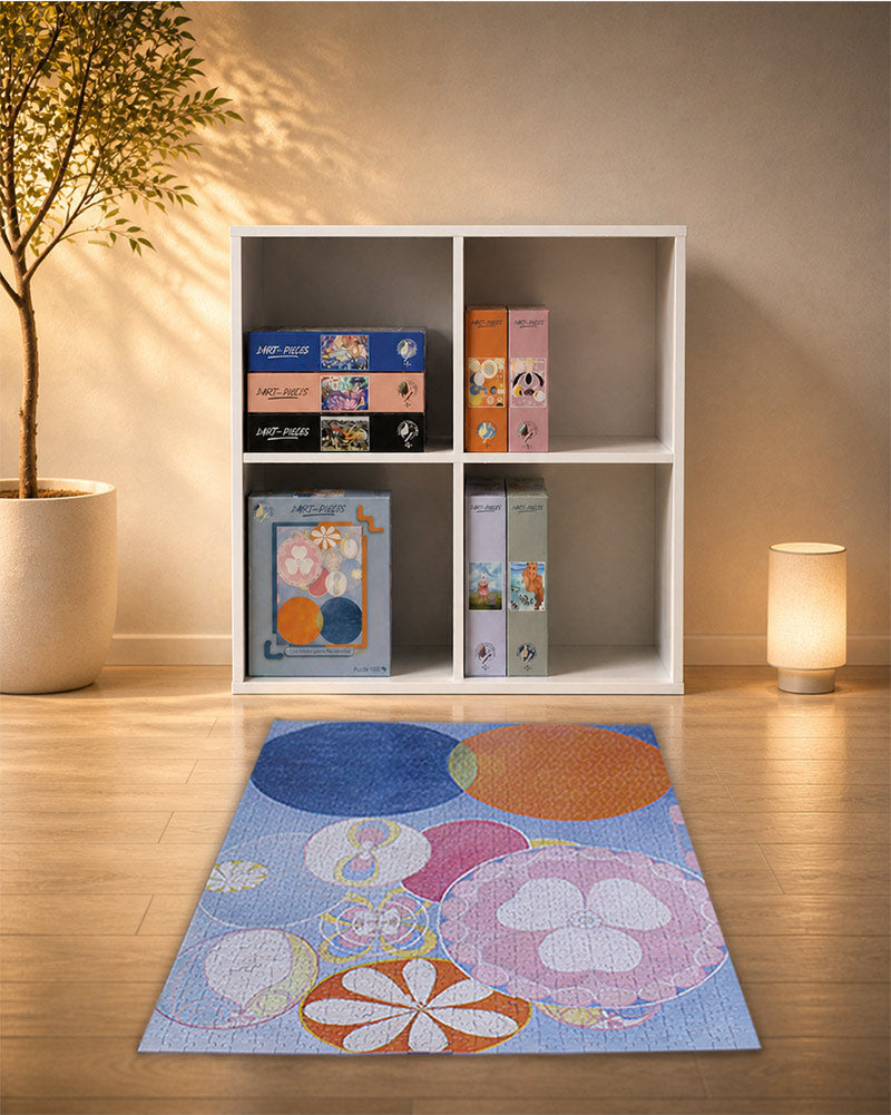 Puzzle d’art L’enfance de Hilma af Klint dans une bibliothèque