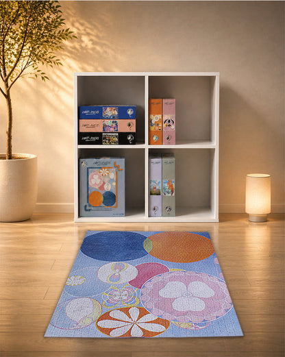 Puzzle d’art L’enfance de Hilma af Klint dans une bibliothèque