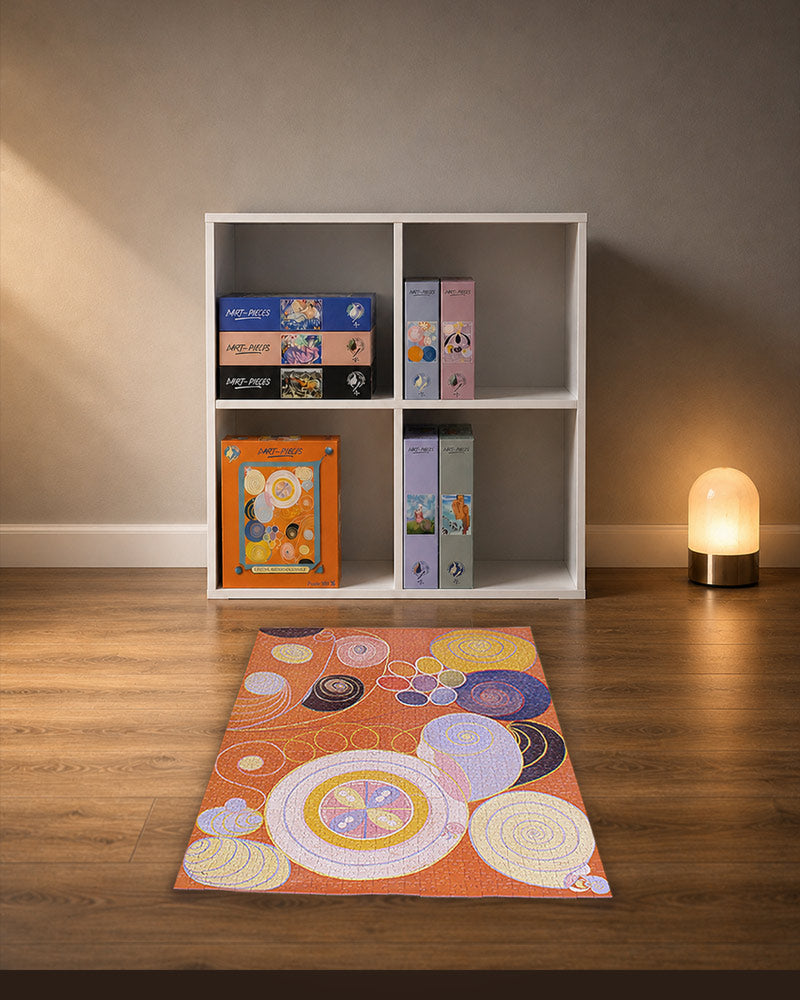 Puzzle d’art La jeunesse de Hilma af Klint dans une bibliothèque