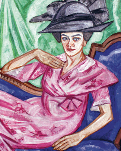 Reproduction de La Pink Lady par Olga Rozanova en puzzle