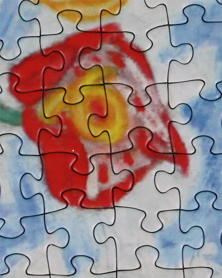 Détail des pièces du puzzle Olga Rozanova La Pink Lady