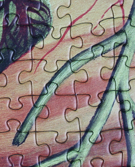 Détail des pièces du puzzle Frida Kahlo racines